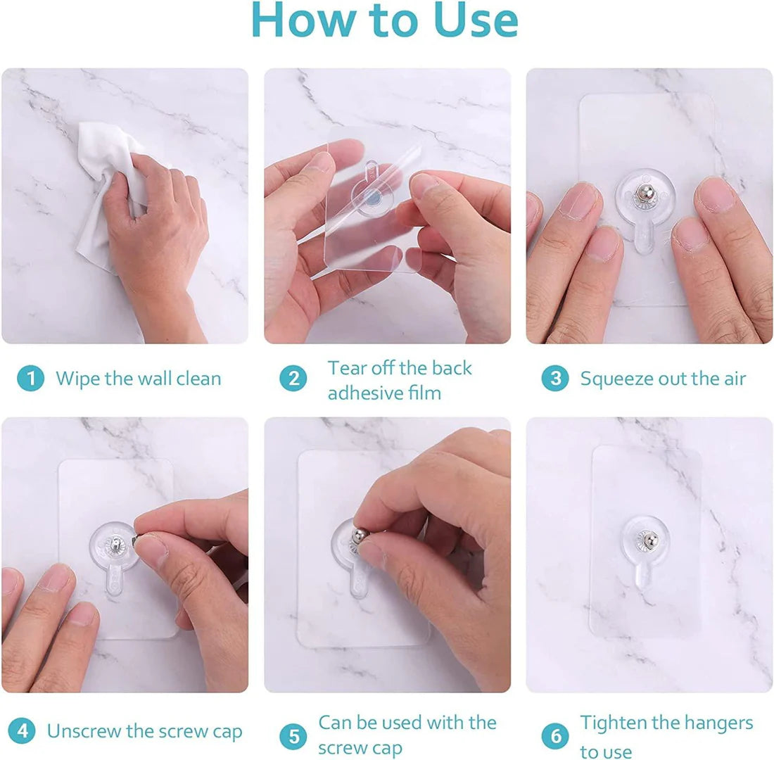 Reusable Wall Hooks by BizzyKart