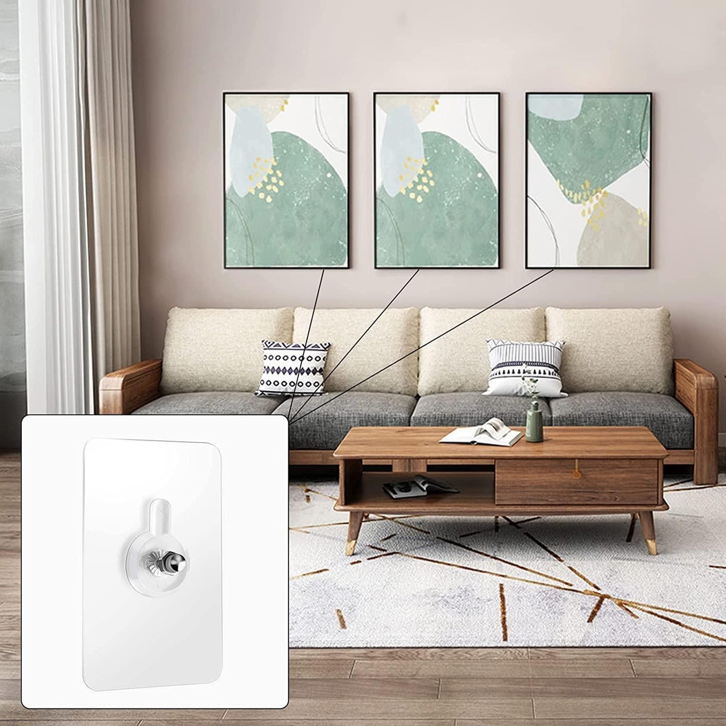 Reusable Wall Hooks by BizzyKart