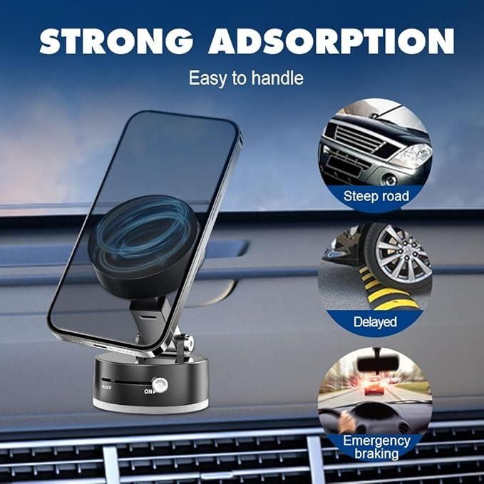 360° Magnetic Suction Phone Holder – All Smartphones