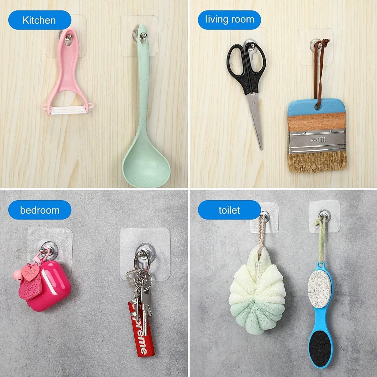 Reusable Wall Hooks by BizzyKart