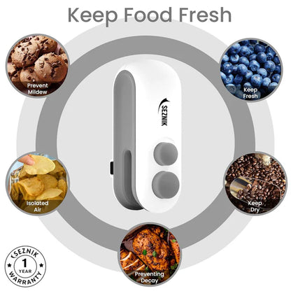Portable Mini 2 in 1 USB Rechargeable Sealer